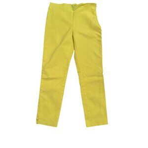 Vince Camuto Yellow Fitted Cropped Yellow Cigarette Pant - Size 6